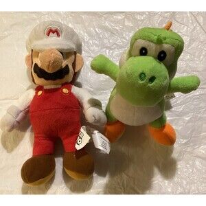 Super Mario Nintendo Mario Luigi Yoshi Plush Toys Lot Of 2 Plushies 2021